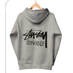 stussy honolulu hoodie grey