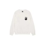 Stussy 8 Ball Pigment Dyed Crew white1