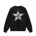 Stussy Stars Crew Black sweatshirt