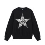 Stussy Stars Crew Grey sweatshirt