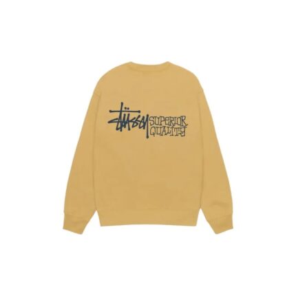 Stussy Superior Quality Crew yellow